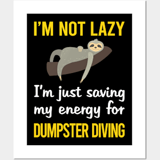 Funny Lazy Dumpster Diving Posters and Art